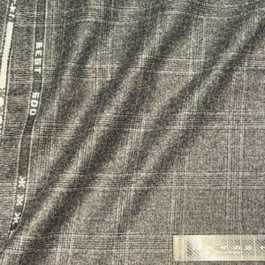 ゼニアスーツ： BEST600 フランネル｜カシミヤ92%×シルク8% グレーグレンチェック