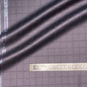 スキャバル：S140：ネイビーブルーシャドーチェック：スーツ