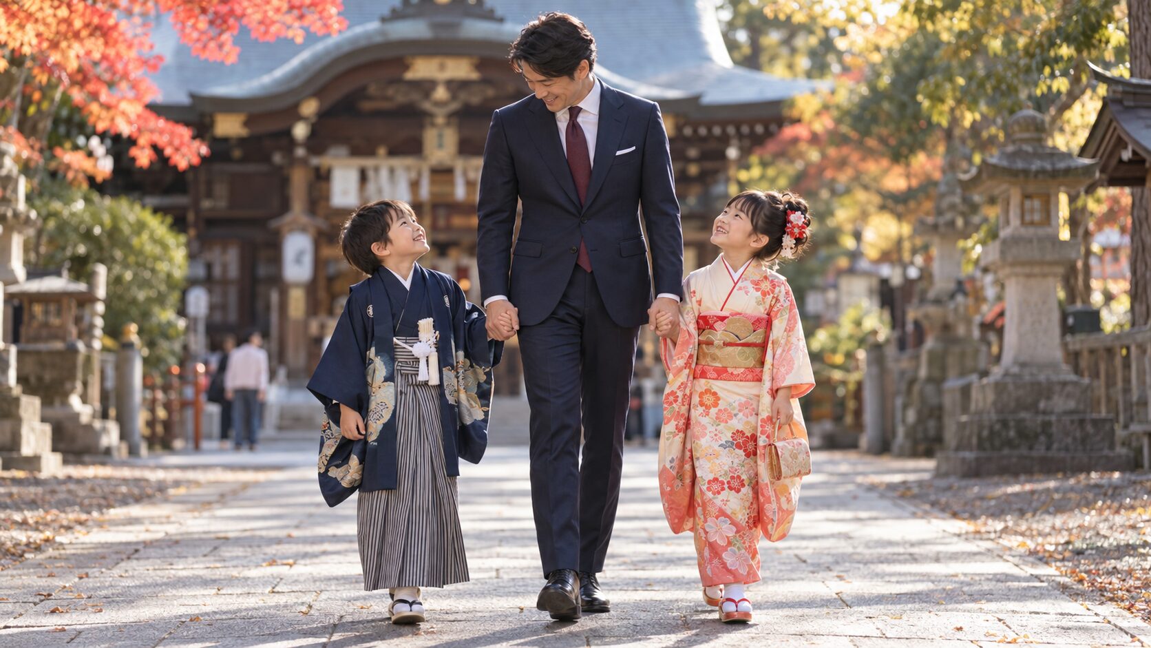 七五三のお父さんへ｜お子様の記憶に残る、格好いいスーツ姿を