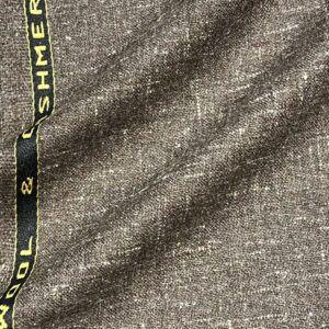 ゼニアジャケット:ウールカシミヤ:ブラウンツイード