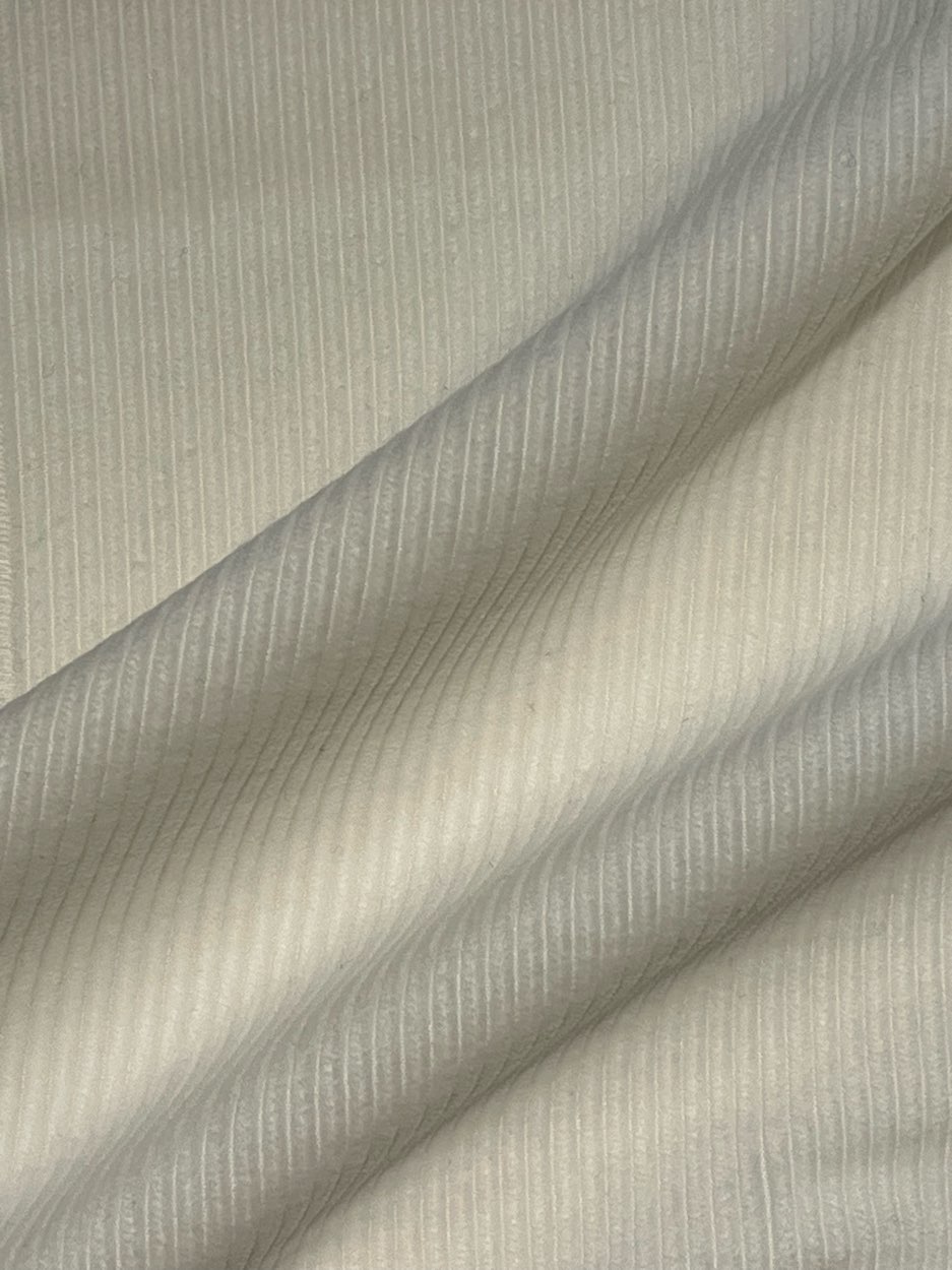 カシミヤコットン:ホワイト:コーデュロイスーツ - 画像 (2)